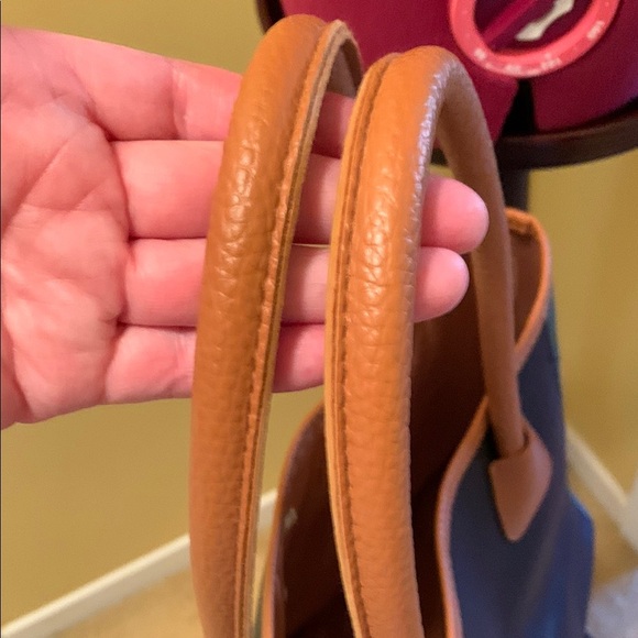 Neiman Marcus Black and Green Tote Bag with Tan details NWOT - Picture 9 of 9